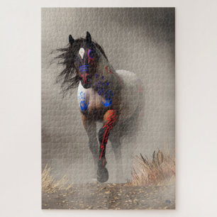 War Horse in the Fog Jigsaw Puzzle