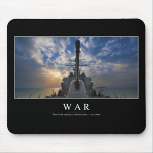 War: Inspirational Quote 2 Mouse Pad
