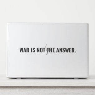 War is not the answer black text anti war HP laptop skin