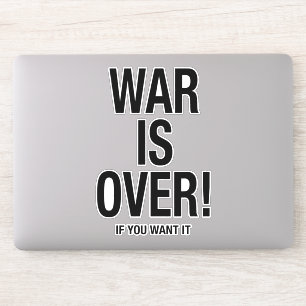 War is over sticker
