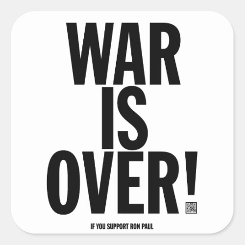War is Over Sticker Set