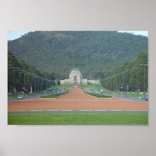 War Memorial At Canberra In Australian Capital Ter Poster