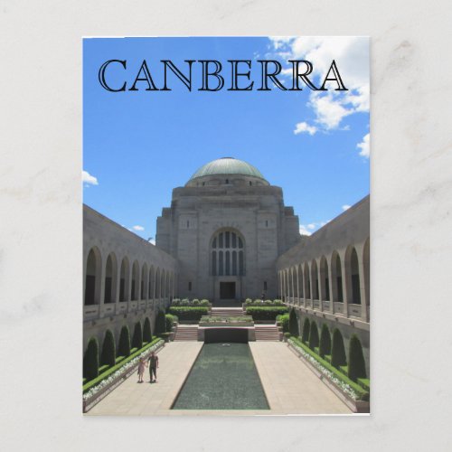 war memorial canberra postcard