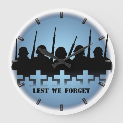 War Memorial Clock Lest We Forget War Heroes Decor
