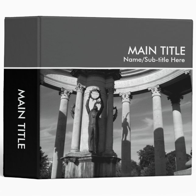 War Memorial Photo Book - (2.0in Ring) Binder (Front/Spine)