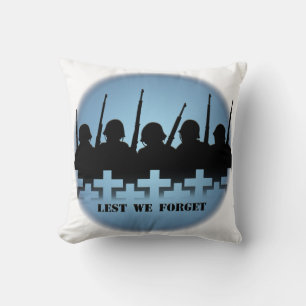 War Memorial Pillow Lest We Forget Heroes Pillow