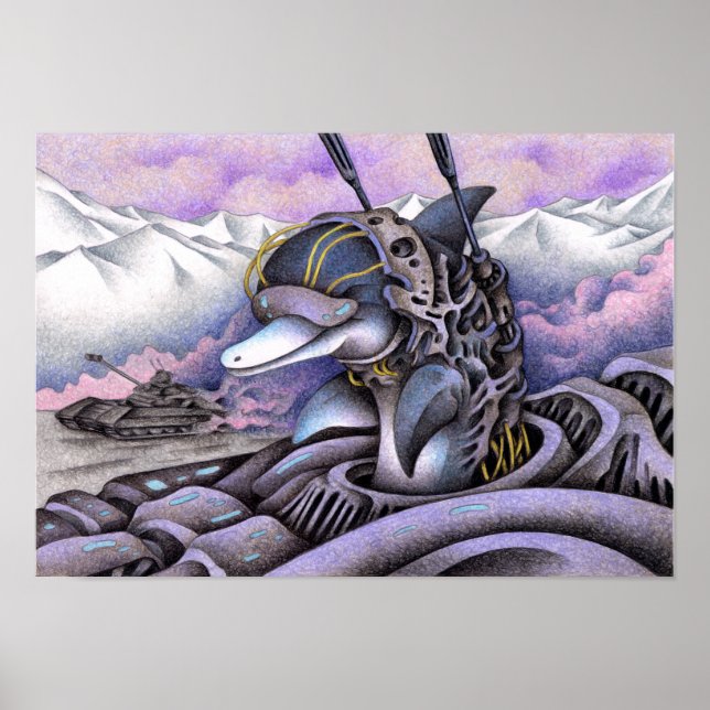 War Military Dolphins Poster (Front)