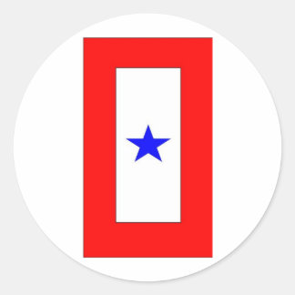 WAR MOTHERS FLAG 1 CLASSIC ROUND STICKER