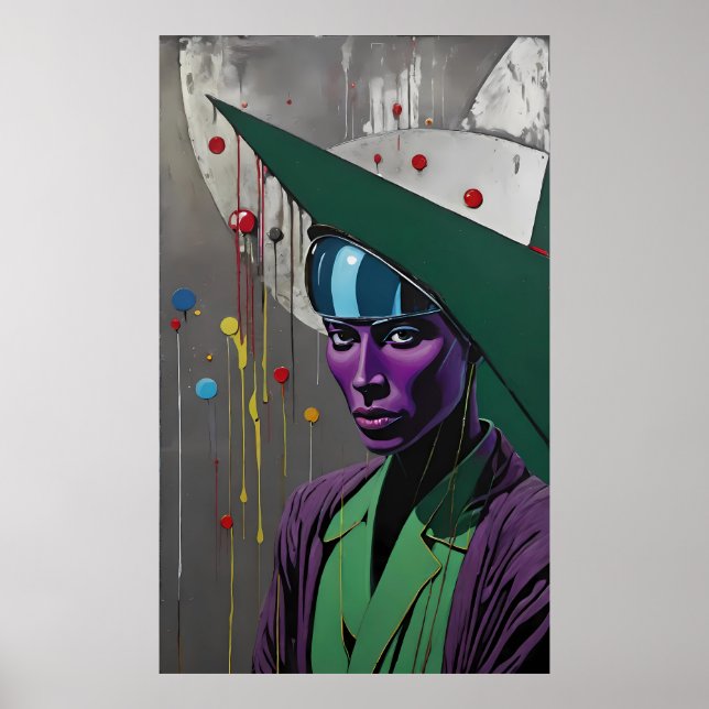 War Nurse Overlooking the Dead and Dying Poster (Front)