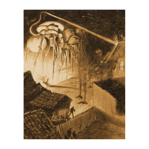 War Of The Worlds Heat Ray At Chobham Road Wood Wall Decor