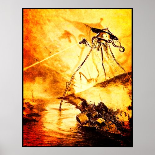War of the Worlds Tripod _ Martian Invasion Poster