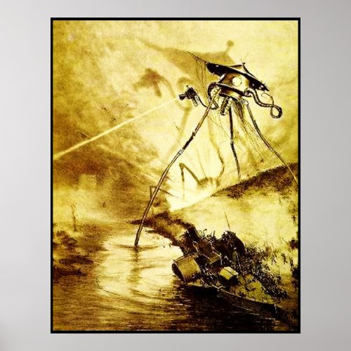 War of the Worlds Tripod _ Martian Invasion Poster