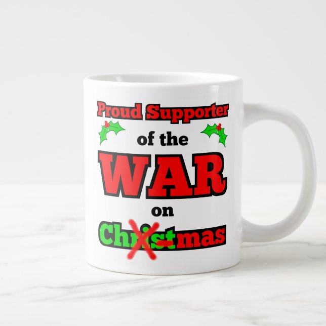 "War on Christmas" Jumbo X-mas Mug (Right)