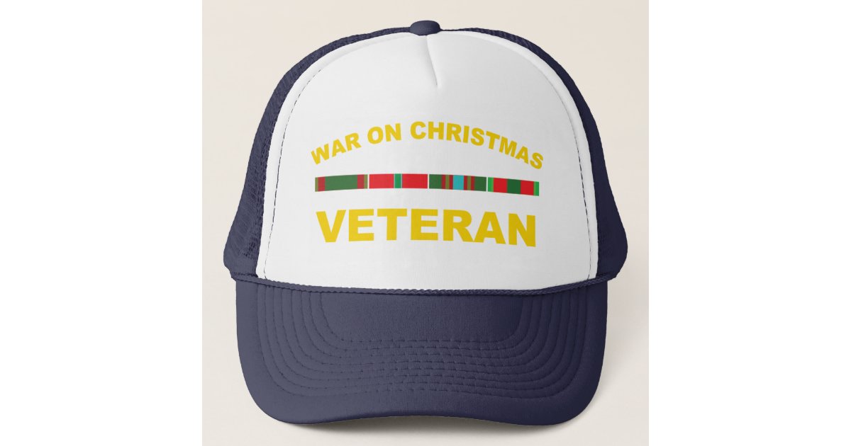 War on Christmas Veteran hat | Zazzle