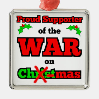 "War on Christmas" X-mas Ornament (White)