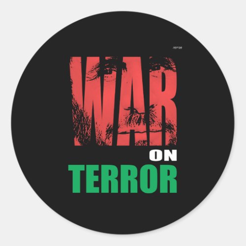 War On Terror Classic Round Sticker
