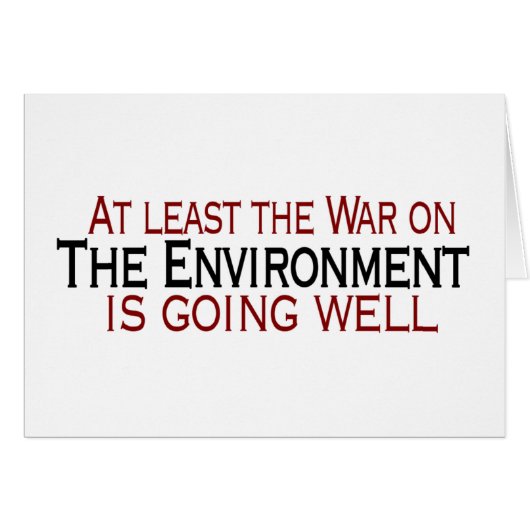 War On The Environment (Front Horizontal)