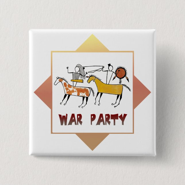 War Party Pinback Button (Front)