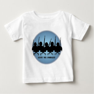 War & Peace Baby Shirt Lest We Forget T-shirt