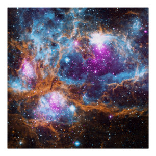 War & Peace Nebula - NGC 6357 Poster