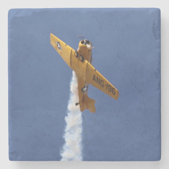 War Plane Stone Coaster (Front)