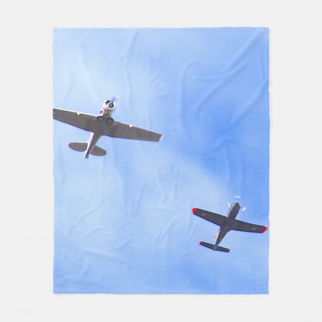 War Planes Fleece Blanket (Front)