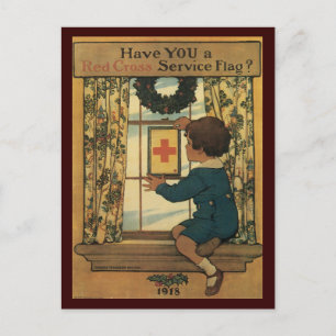 War Postcards, Vintage USA - Red Cross Postcard