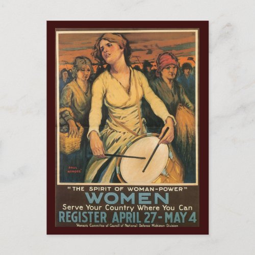 War Postcards Vintage USA _ Women Postcard