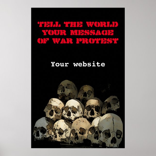 War protest poster (Front)