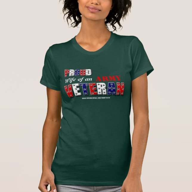 War Veteran Family honor remembrance T-Shirt (Front)