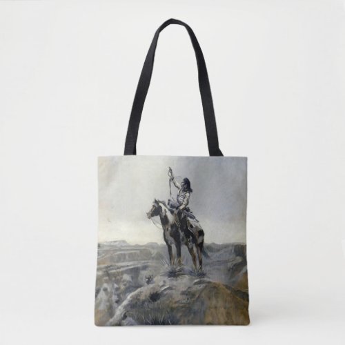 War Western Painting by Charles M Russell Tote Bag