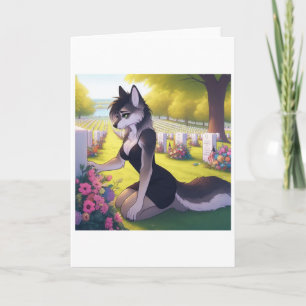 War Widow Wolf Holiday Card