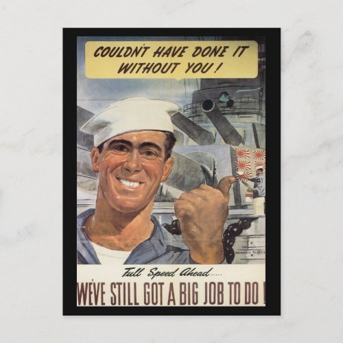 War Work Effort _ Navy World War Postcards