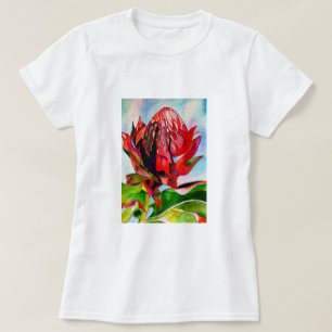 Waratah Australian native flower watercolor T-Shirt
