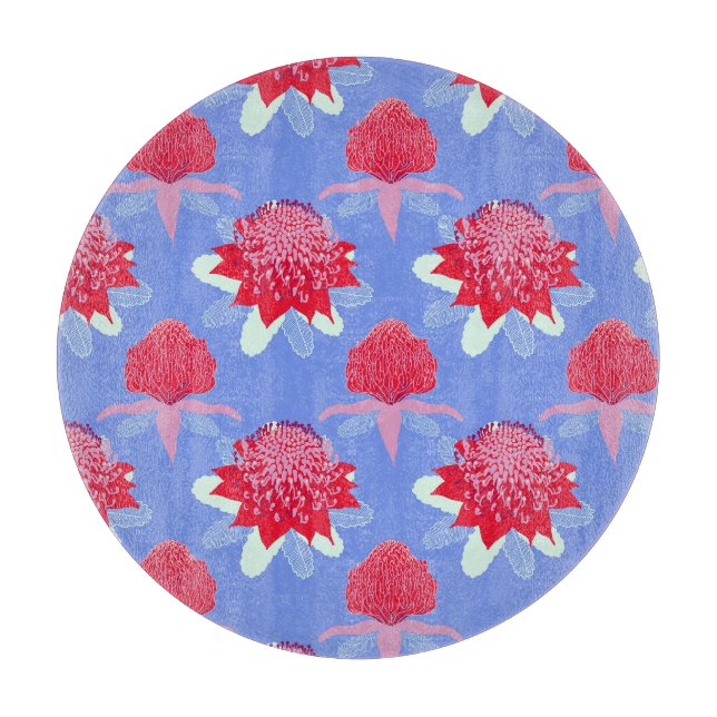 Waratah Cutting Board (Front)