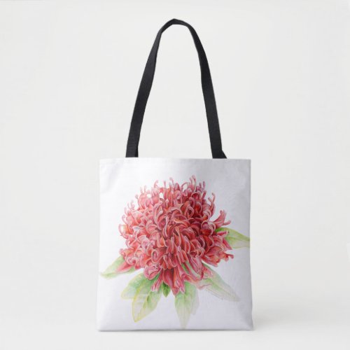 Waratah red flower native Australian plant bag