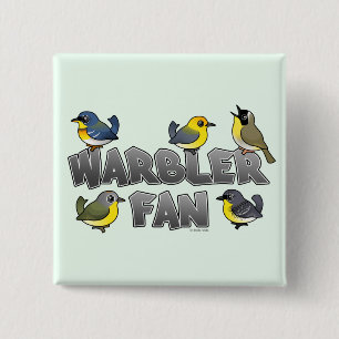 Warbler Fan Button