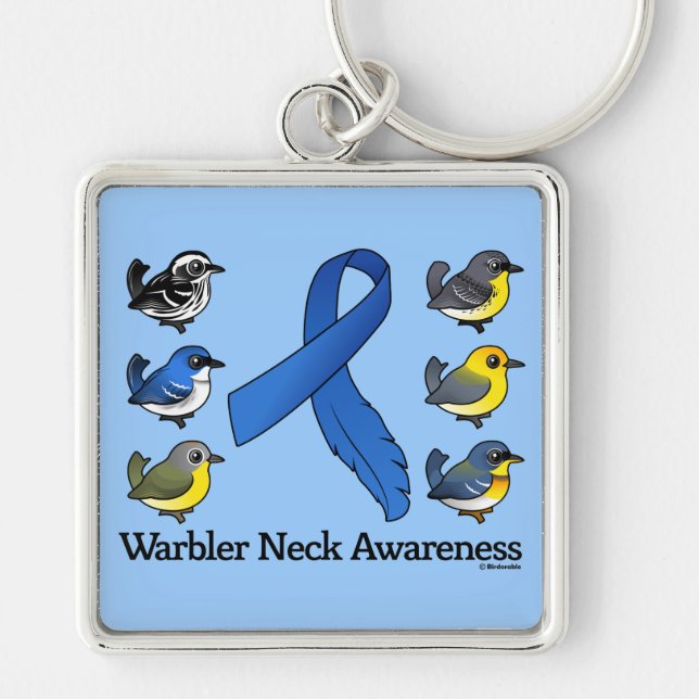 Warbler Neck Awareness Keychain (Front)