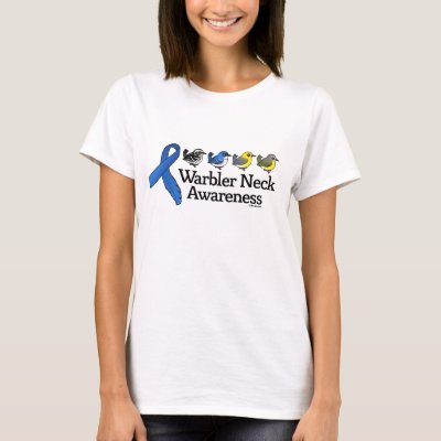 Warbler Neck Awareness Ribbon T-Shirt