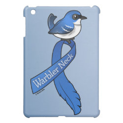 Warbler Neck Ribbon Cerulean Case Savvy iPad Mini Finish Case