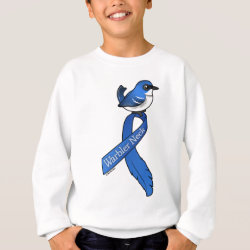 Warbler Neck Ribbon Cerulean Kids' American Apparel Organic T-Shirt