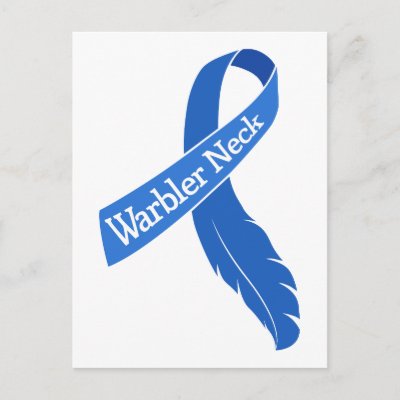 Warbler Neck Ribbon Postcard