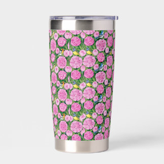 warblers and peonies insulated tumbler