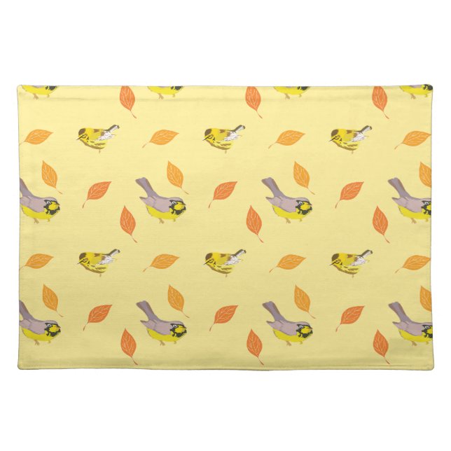 warblers birds placemat (Front)