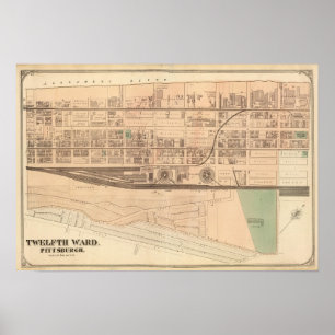 Ward 12 of Pittsburgh, Pennsyvania Poster