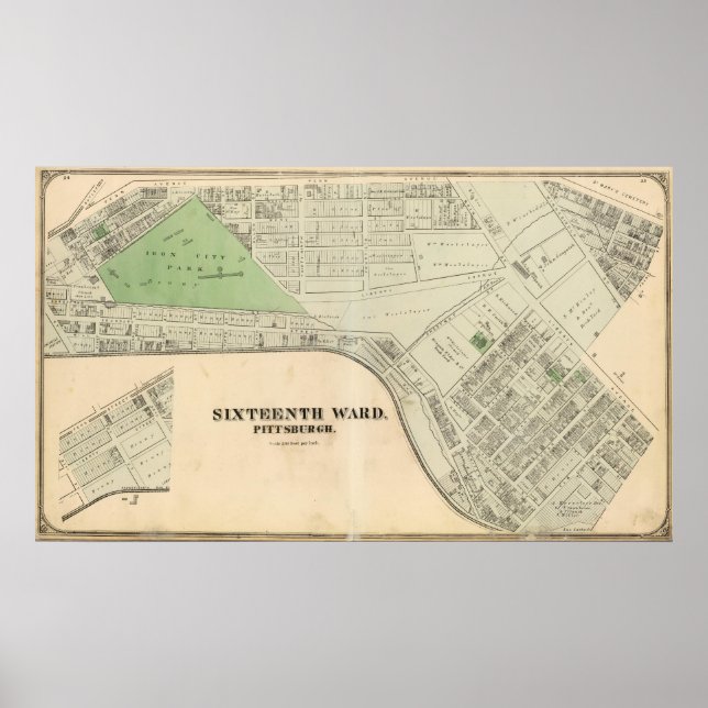 Ward 16 of Pittsburgh, Pennsyvania Poster (Front)