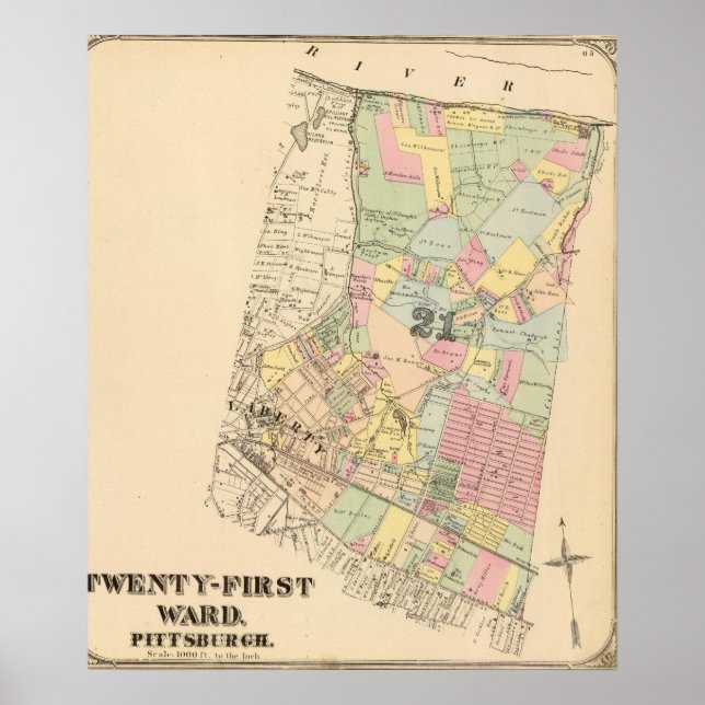 Ward 21 of Pittsburgh, Pennsyvania Poster (Front)