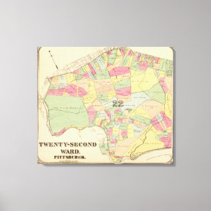 Ward 22 of Pittsburgh, Pennsyvania Canvas Print