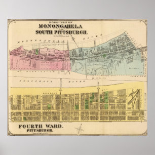 Ward 4 Monongahela, S Pittsburgh boroughs Poster
