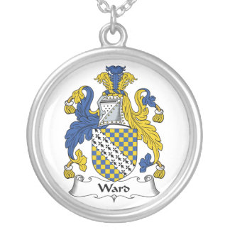 Ward Family Crest Silver Plated Necklace